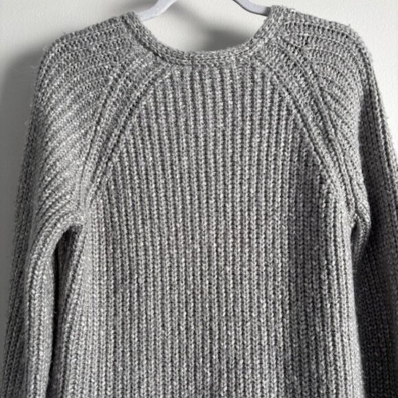 Sanctuary Gray Knit Chunky Slouchy Alpaca Blend Sweater size XL - Picture 6 of 9